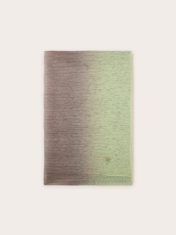 Nuanced pleated stole