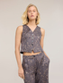 Weste aus Viskose-Twill mit Blumendruck image number 0