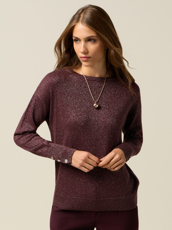 Maglia lurex misto cashmere
