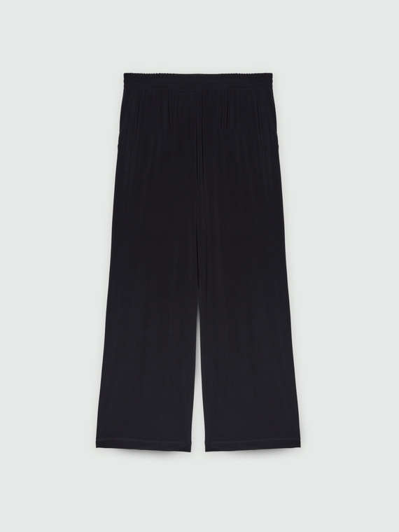 Jersey-Hose mit weitem Bein