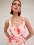 Chinè pattern bustier dress image number 3
