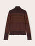 Dolcevita a coste con motivo chevron image number 4