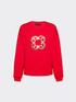 Sweat-shirt avec broderie monogramme image number 4