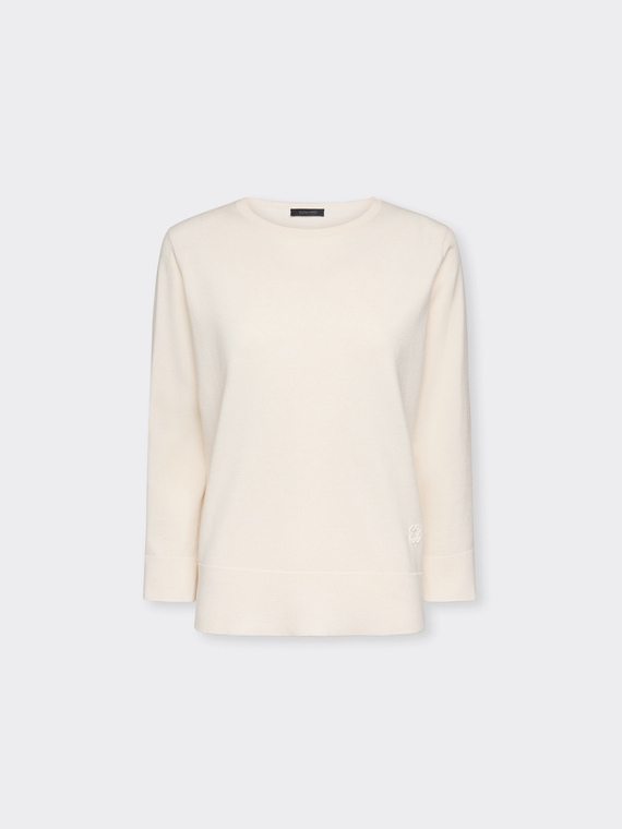 Sporty crew neck sweater