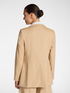 Blazer en m&eacute;lange de lin simple boutonnage image number 1