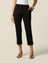 Cropped pants in crêpe fabric image number 3