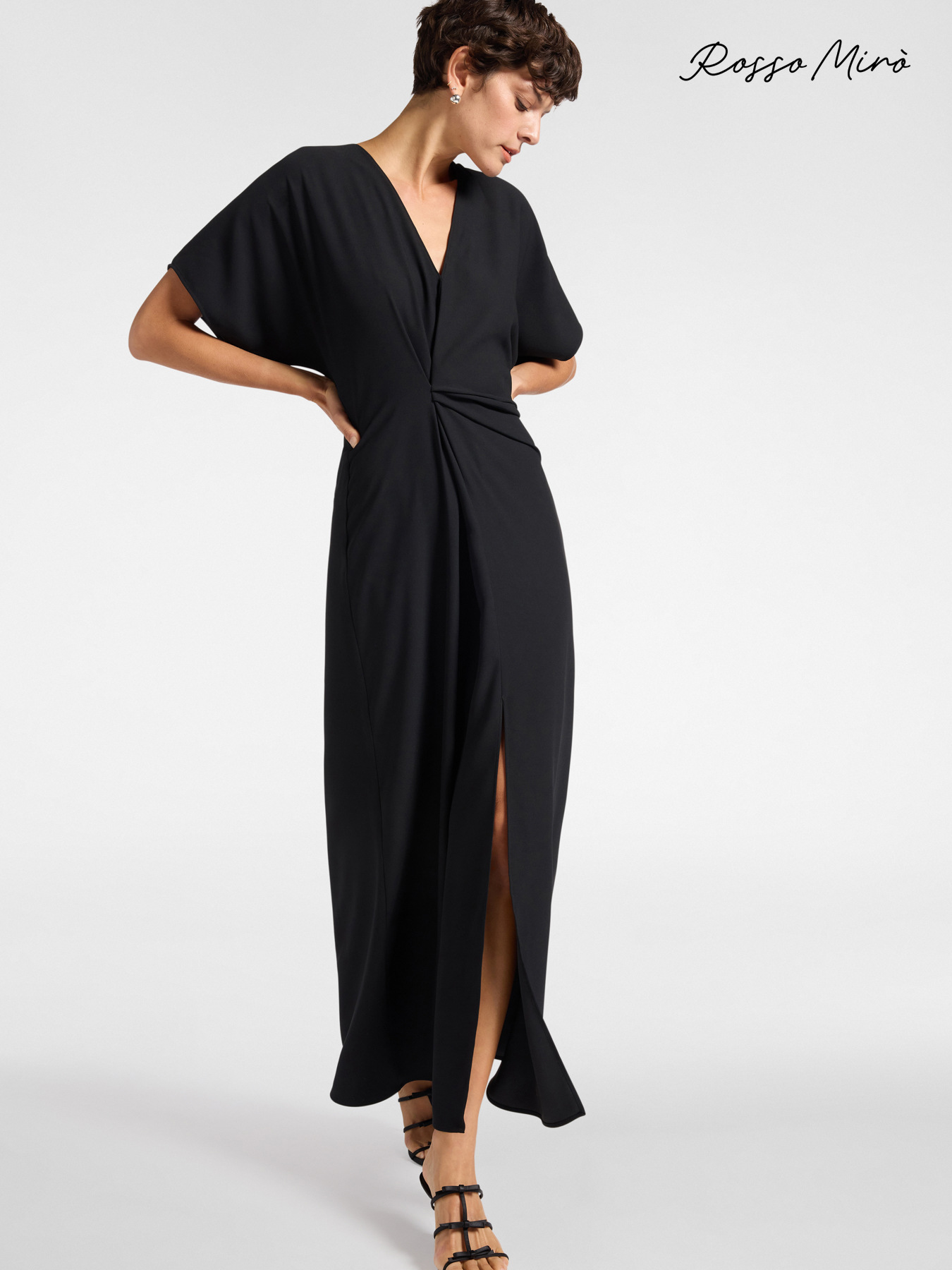 Robe longue avec nœud central image number 0