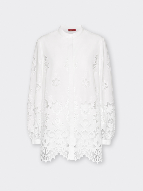 Camicia in pizzo traforato