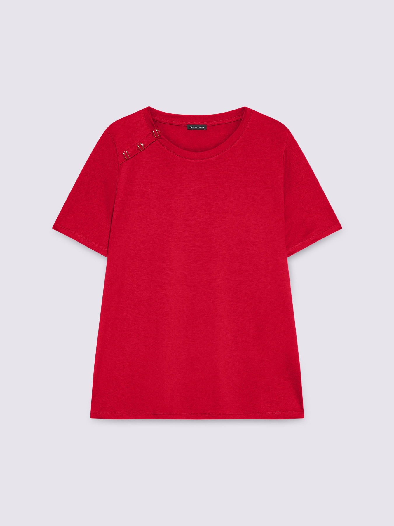 T-Shirt aus Jersey mit dekorativen Knöpfen image number 4