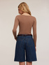 Pull double couche avec motif débardeur image number 1