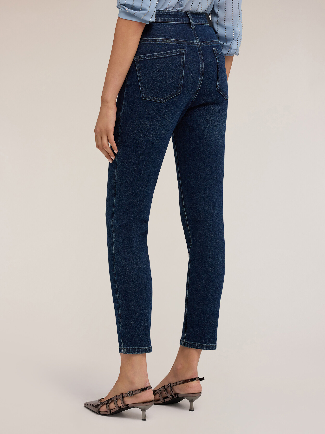 Jean skinny avec poches brodées image number 1