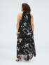 Langes Free-Kleid mit Blattdruck image number 1
