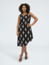 Sleeveless printed dress image number 0