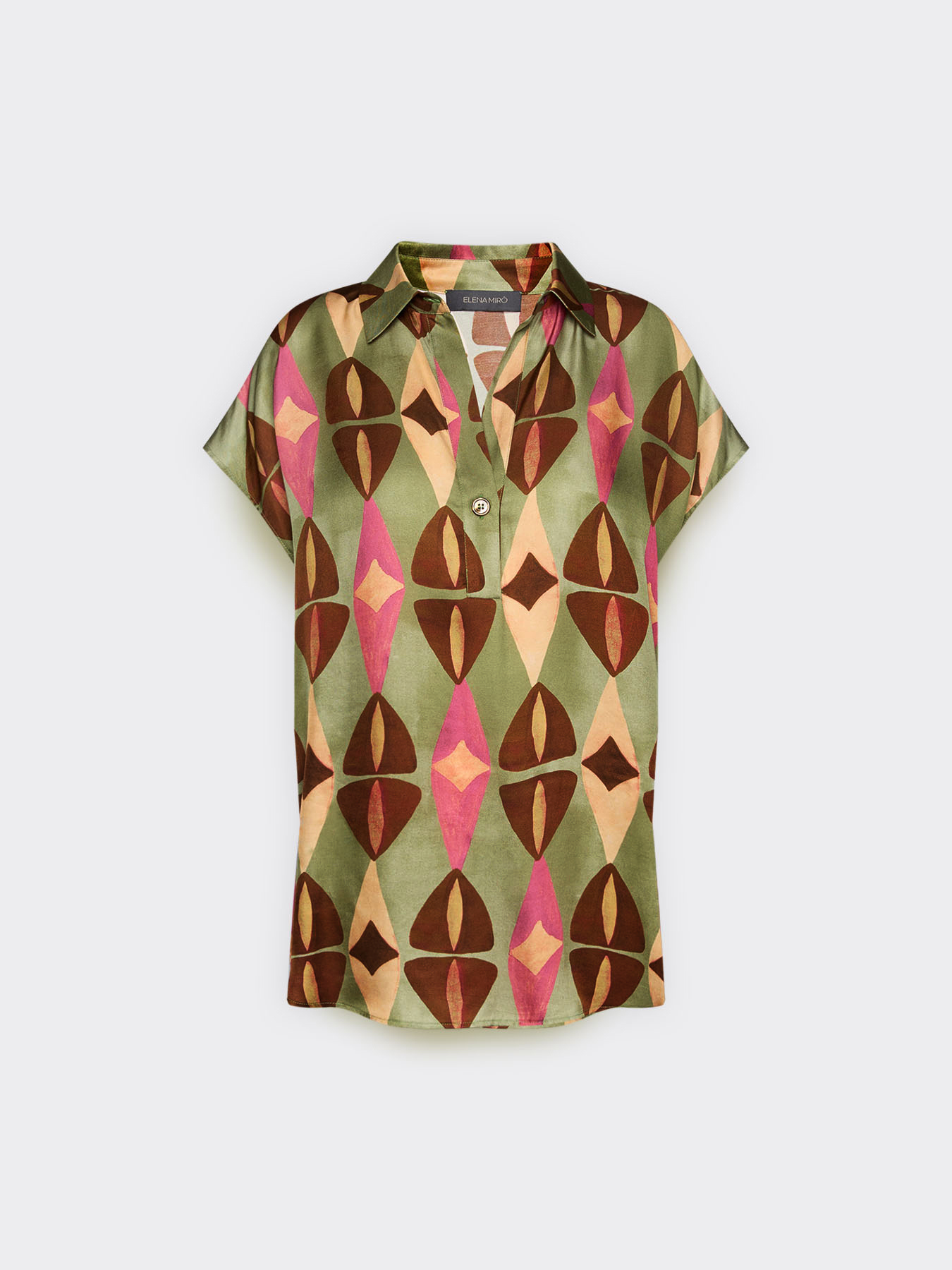 Blusa in viscosa stampata image number 4