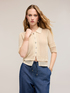 Openwork cardigan in fine knit image number 2