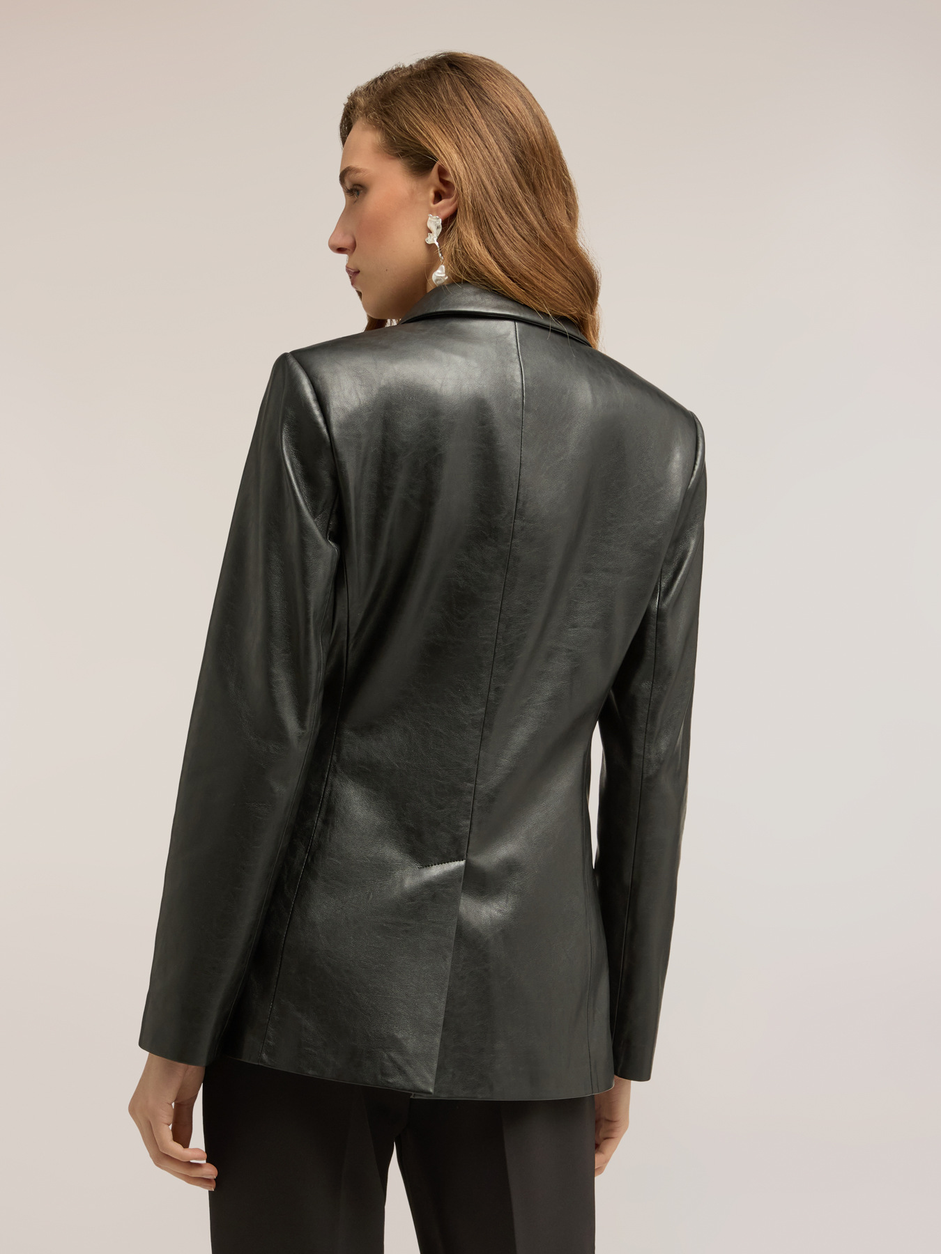 Double-breasted blazer jacket with lapels image number 1