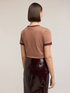 Tricou cu margini tricotate image number 1