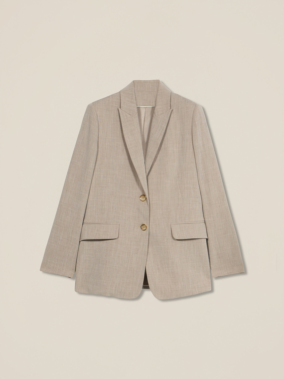 Fließender Blazer aus Viskosemischung