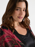 Kimono stampa foliage burgundy image number 3