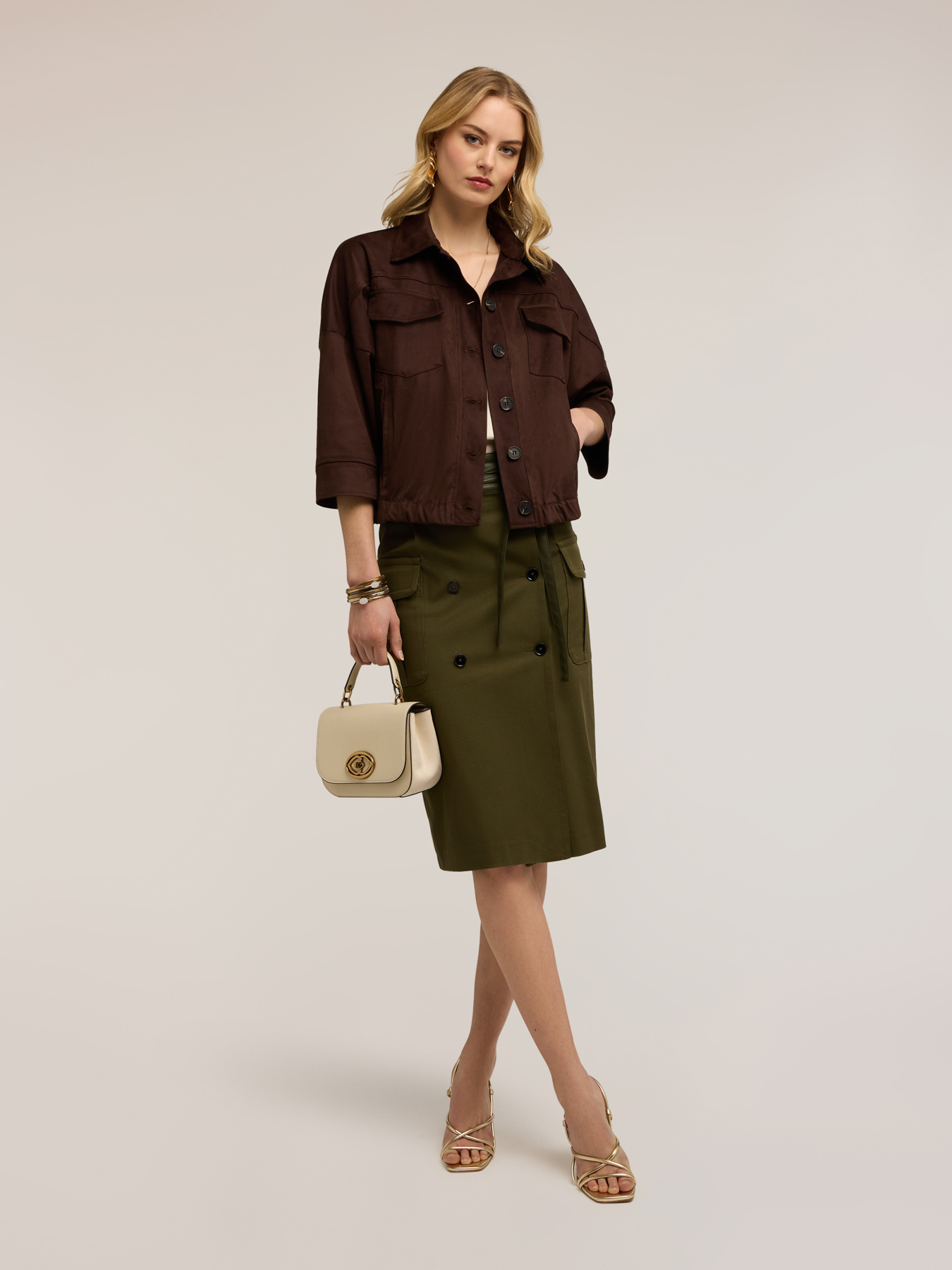 Kurze Oversized-Jacke mit Taschen image number 3