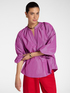 Blusa in taffet&agrave; image number 2