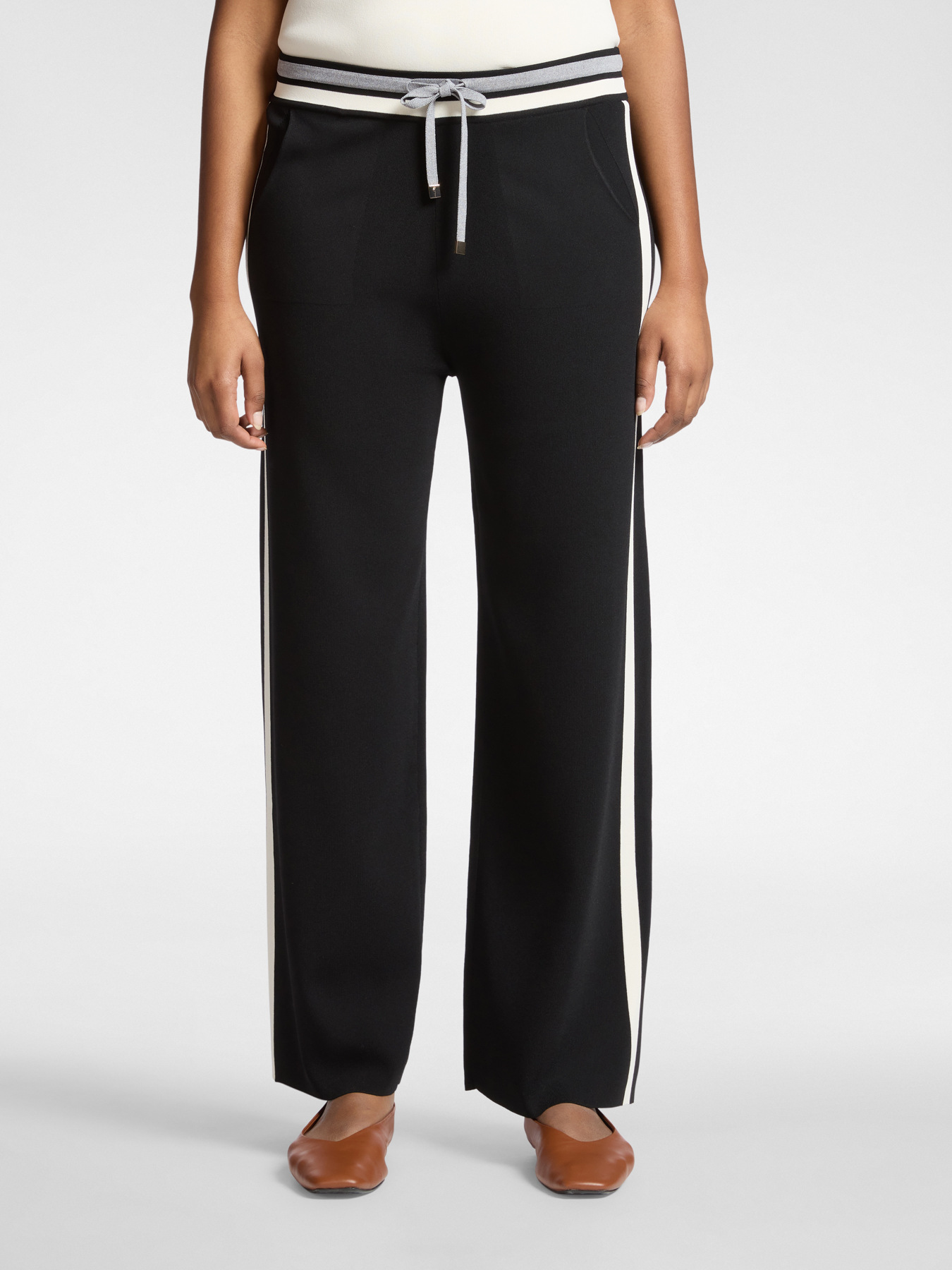 Viscose blend palazzo pants image number 2