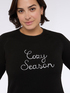 Pull ras du cou avec broderie Cozy Season image number 2