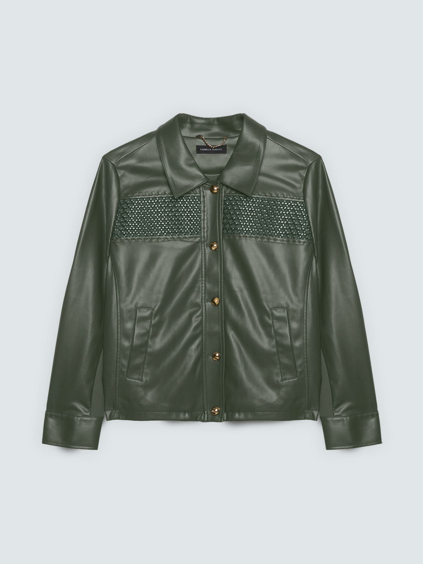 Bikerjacke mit geflochtenem Einsatz image number 5