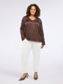 Satin blouse with rhinestones image number 0
