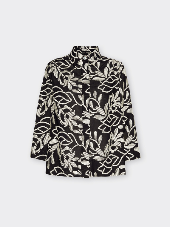 Embroidered cotton shirt