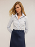 Striped poplin shirt image number 2