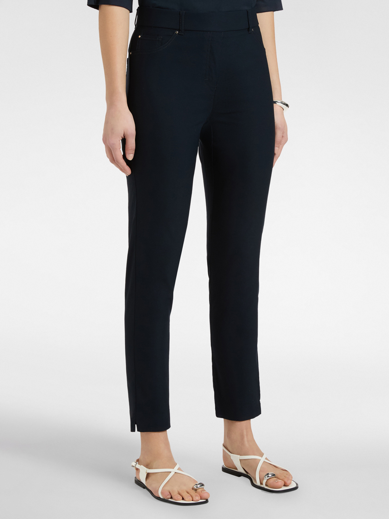 Slim pull-on pants image number 2
