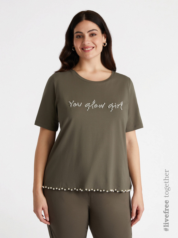 T-Shirt mit Stickerei