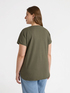 T-shirt with writing and embroidery image number 1