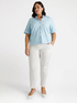 Pantaloni in cotone e lyocell stretch image number 3