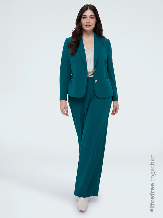 Pantaloni Wide Leg in tessuto stretch