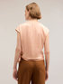 Satin blouse with knot image number 1