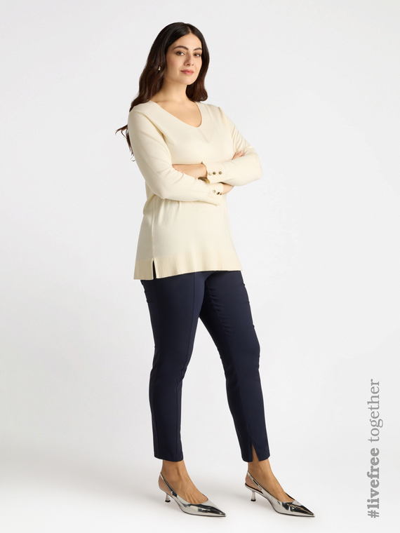 Pantaloni skinny con viscosa LENZING™ ECOVERO™
