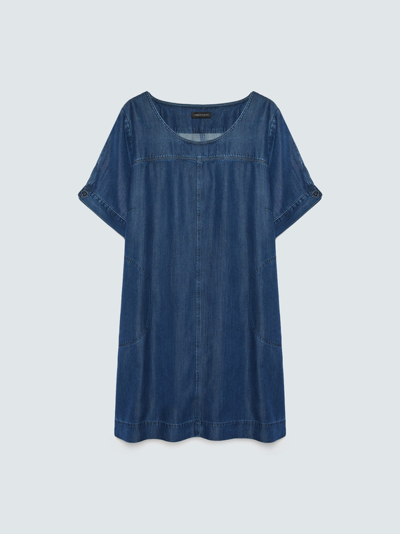 Kurzes Kleid aus Tencel&trade;-Denim
