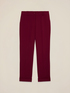 Pantaloni cropped in tessuto crêpe image number 1
