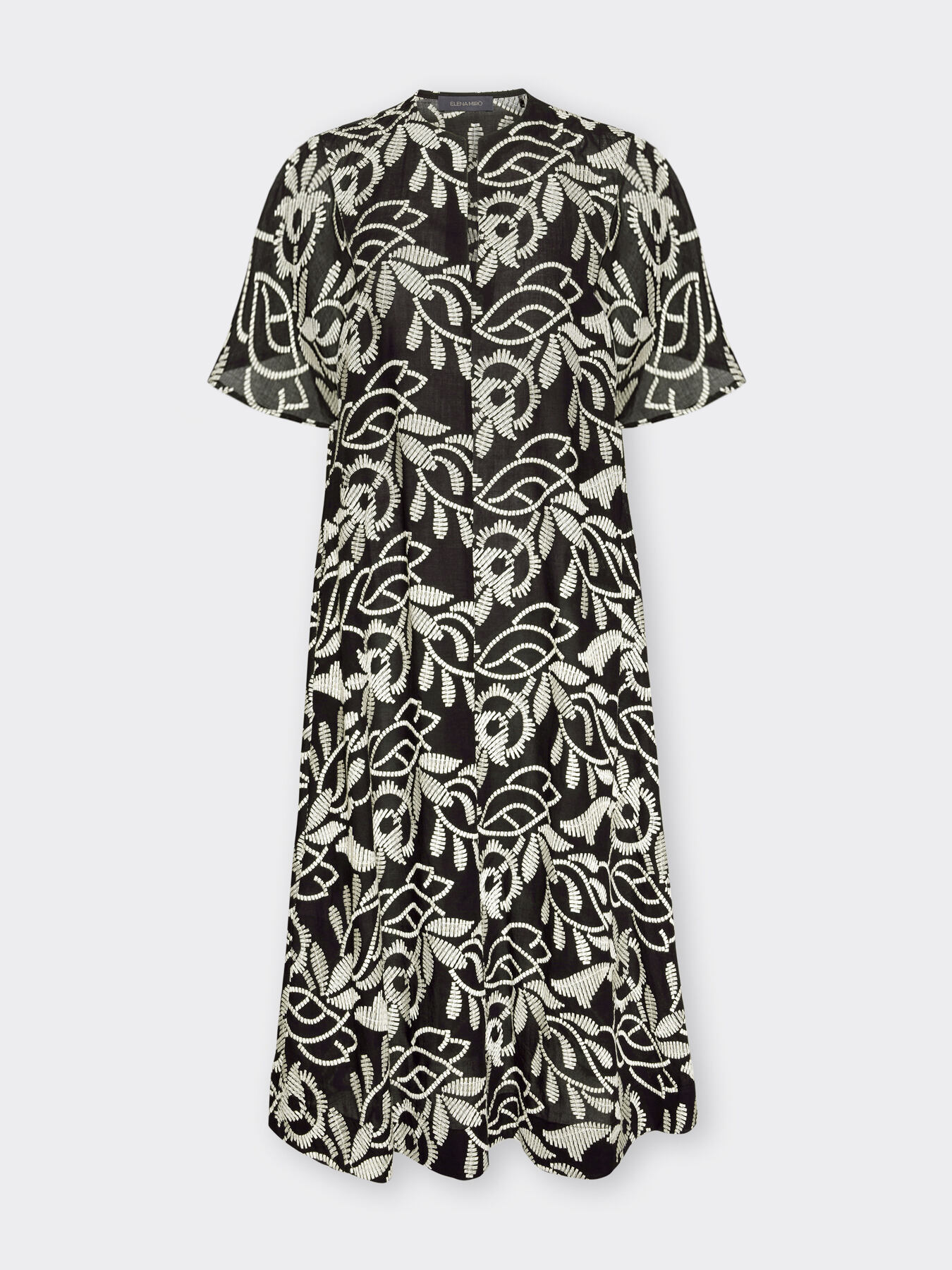 Embroidered cotton blend dress image number 5