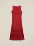 Rochie linie A cu broderie englezească image number 4