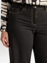 Jeans mit weitem Bein schwarze Waschung image number 3