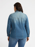 Denim shirt with chain detail image number 2
