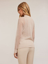 Sweater with openwork sleeves image number 1