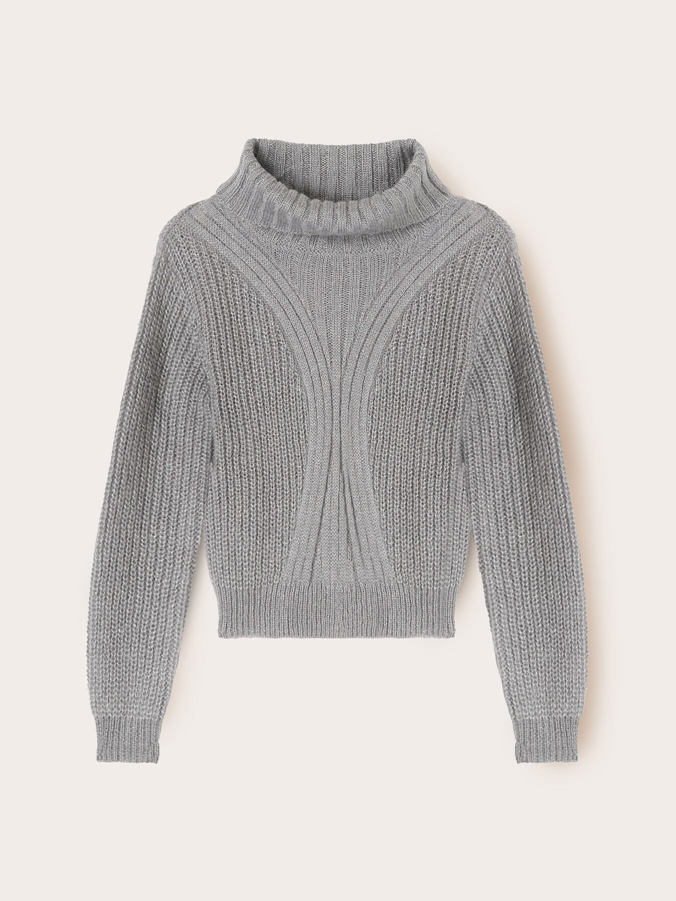 Turtleneck sweater in mohair lurex blend image number 4
