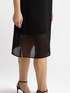 Straight dress with transparent inserts image number 3