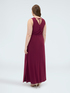 Long jersey dress with back neckline image number 1