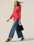 Wide-Leg-Jeans mit Kettendetail image number 0