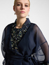 Veste élégante en organza de soie brodée image number 3